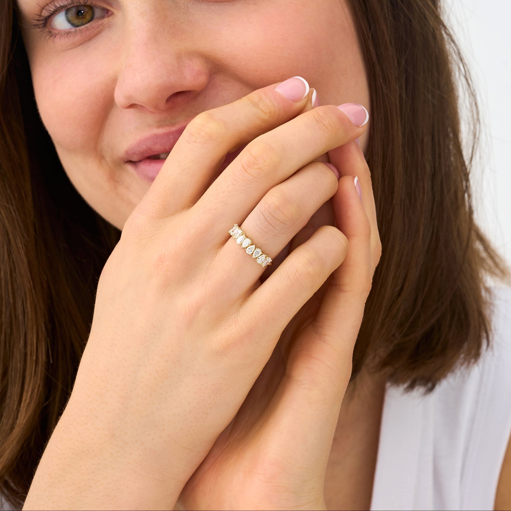 Moonlit Tear Ring