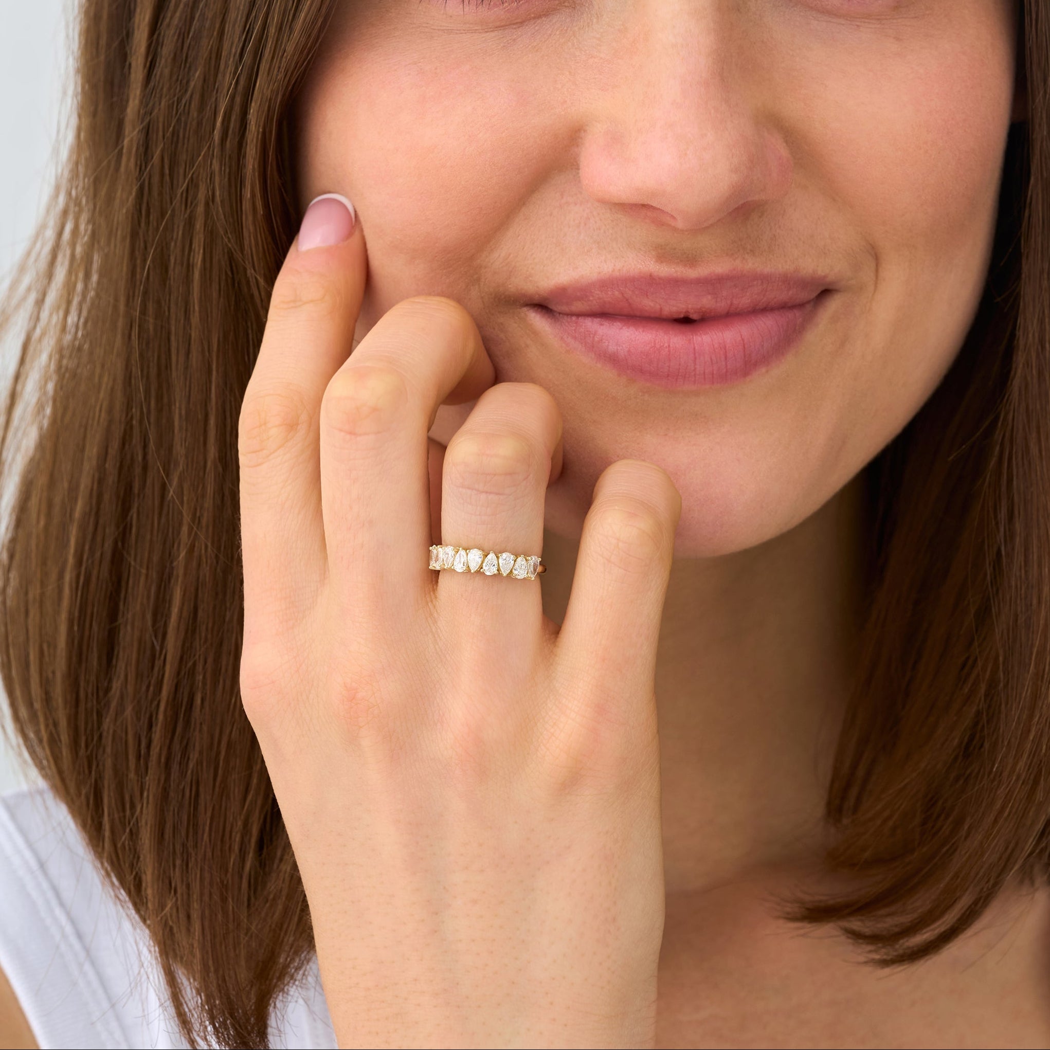 Moonlit Tear Ring