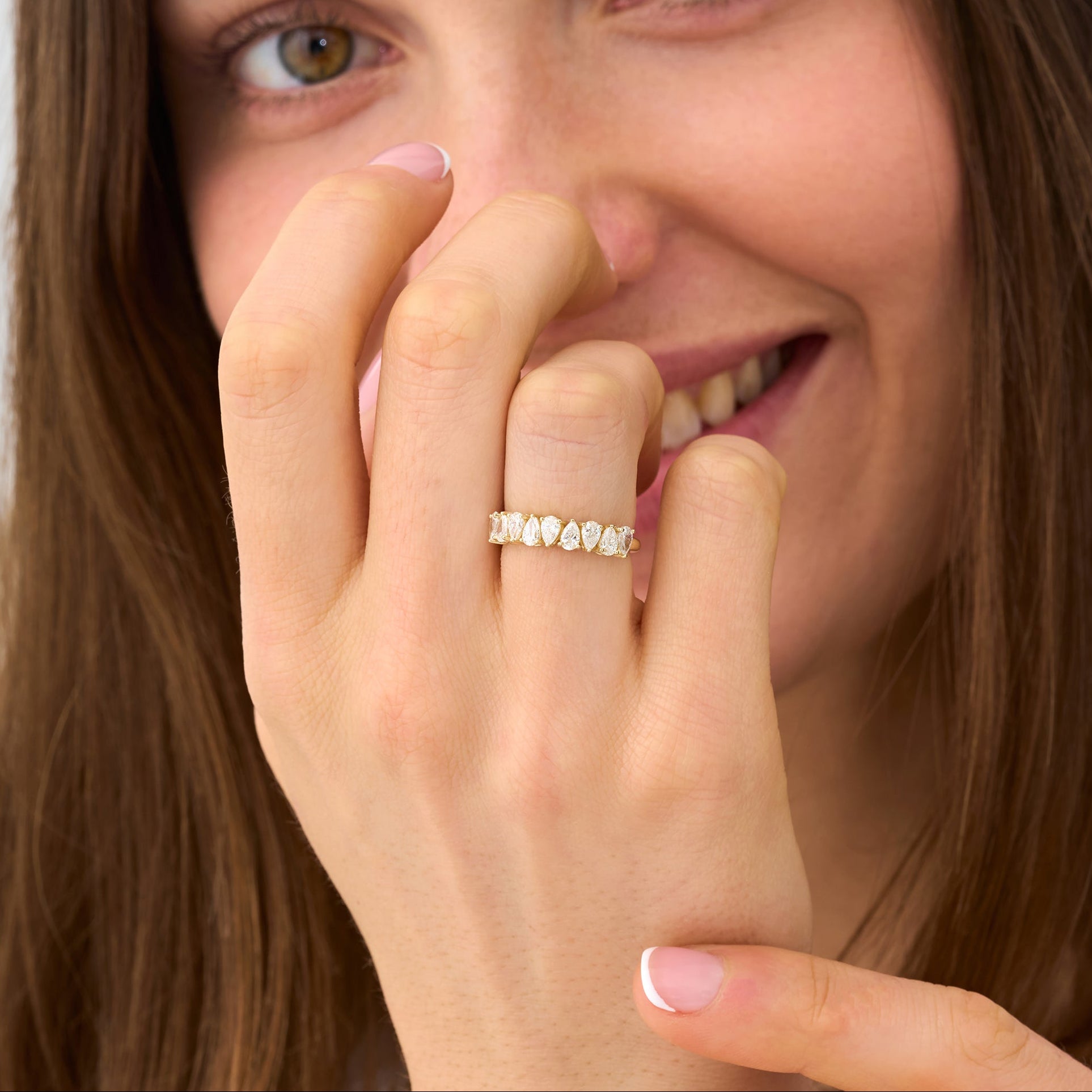 Moonlit Tear Ring