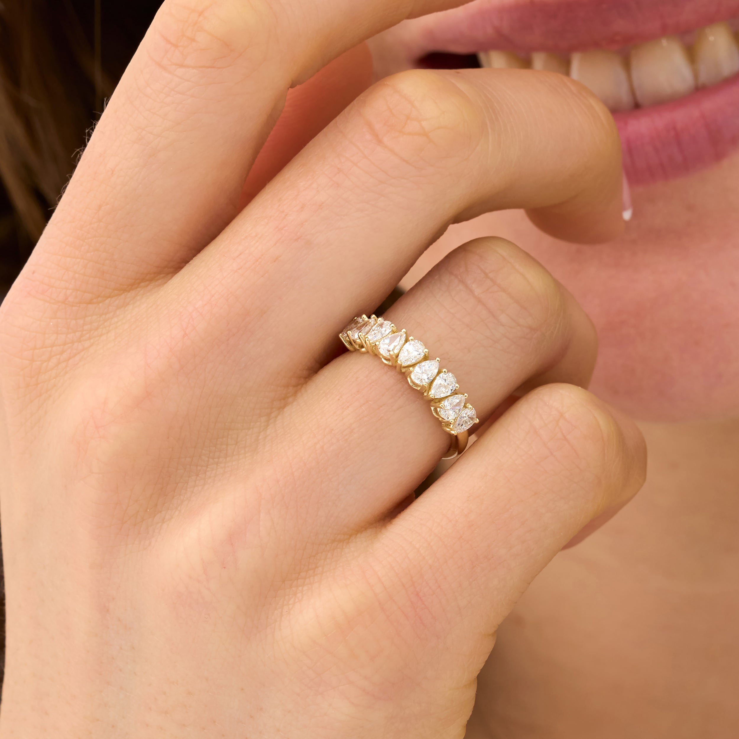 Moonlit Tear Ring