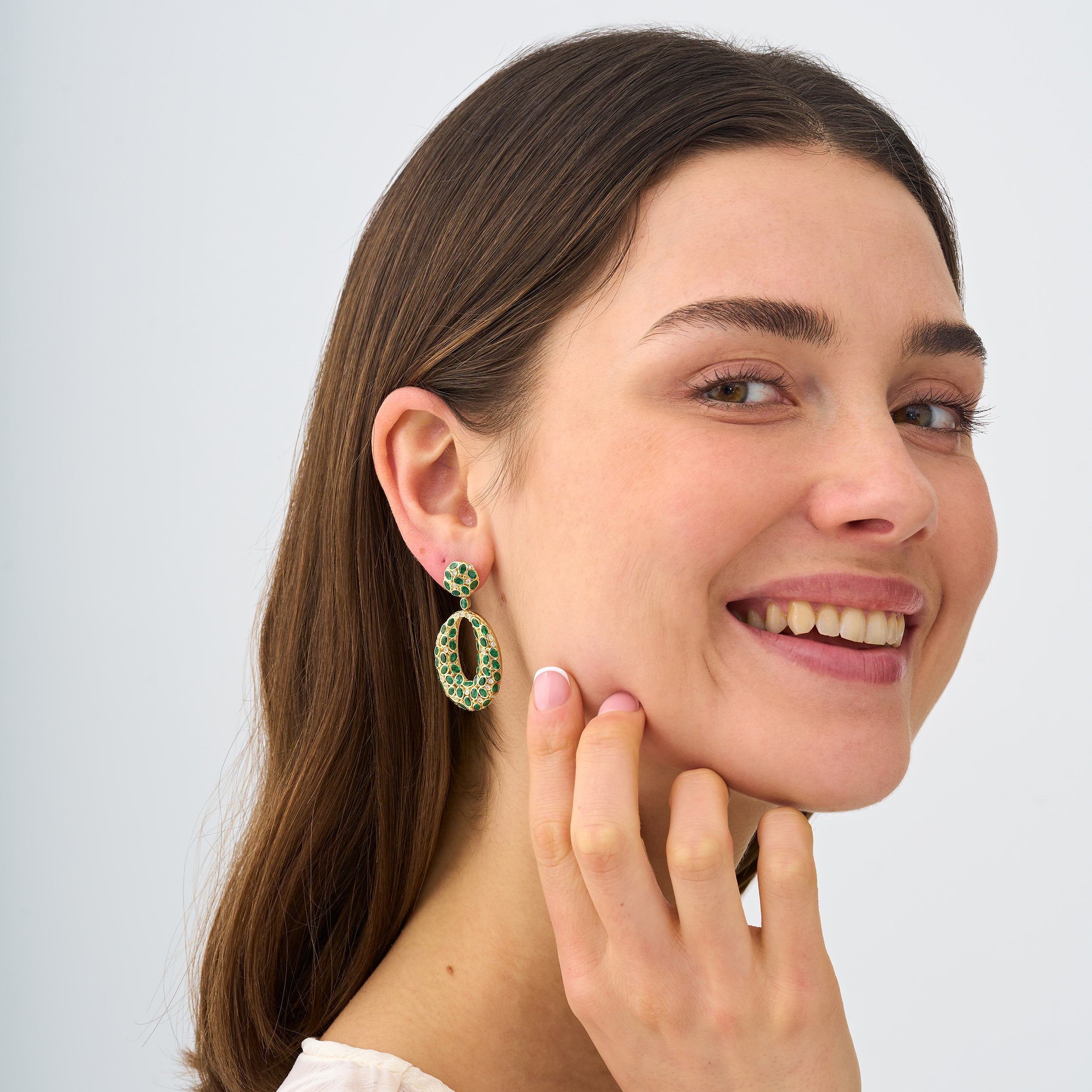 Forest Gem Statement Earrings