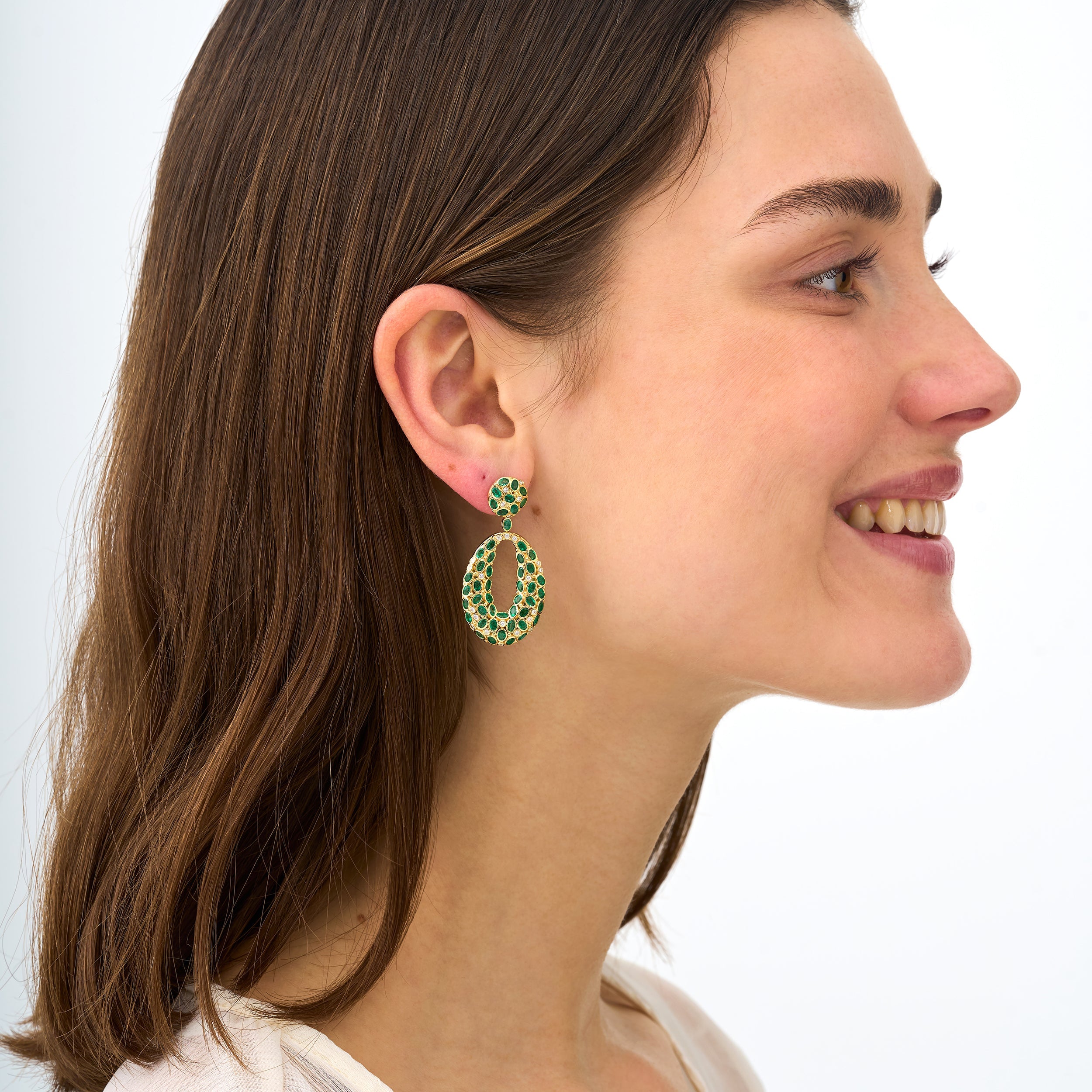 Forest Gem Statement Earrings