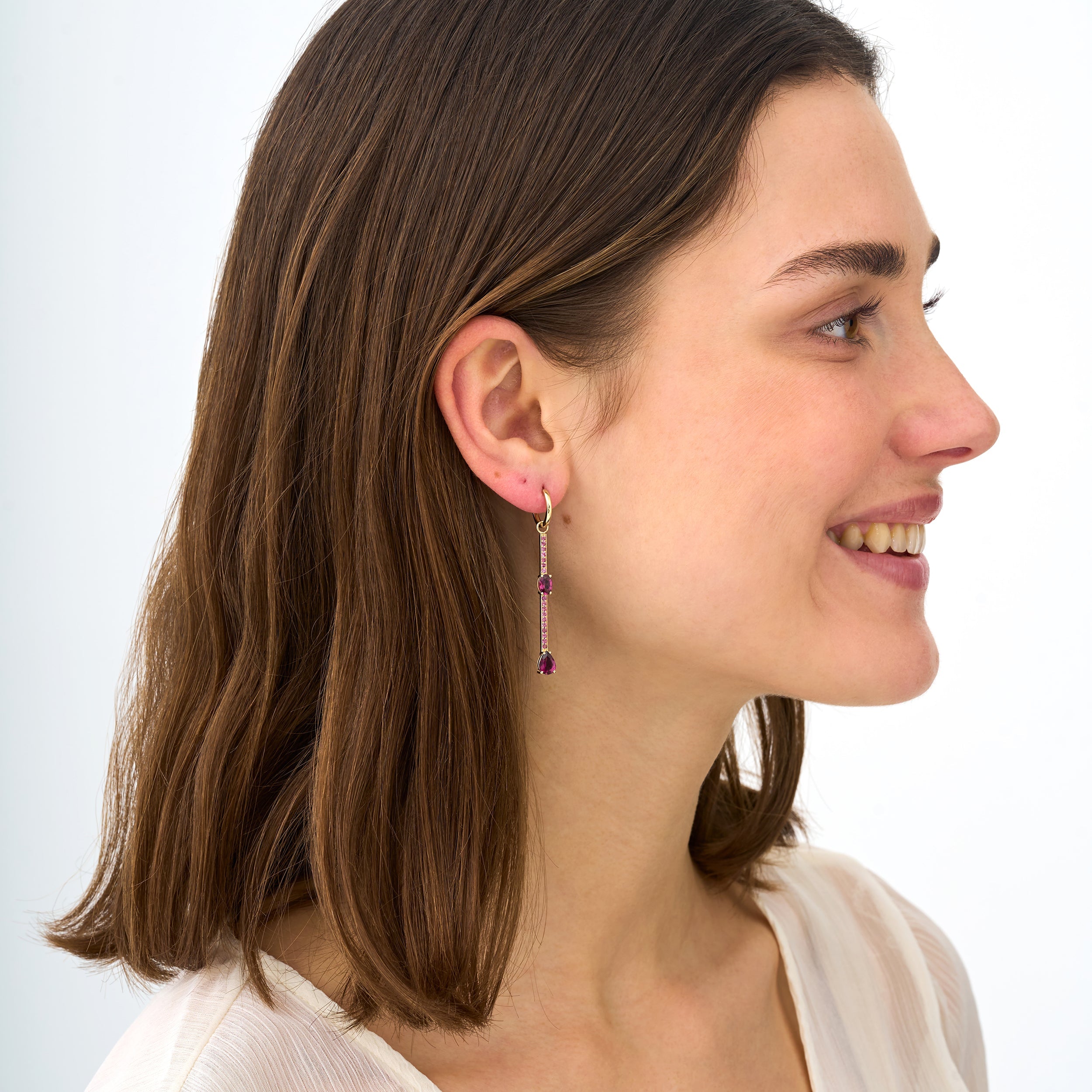Berry Blush Drop Earrings