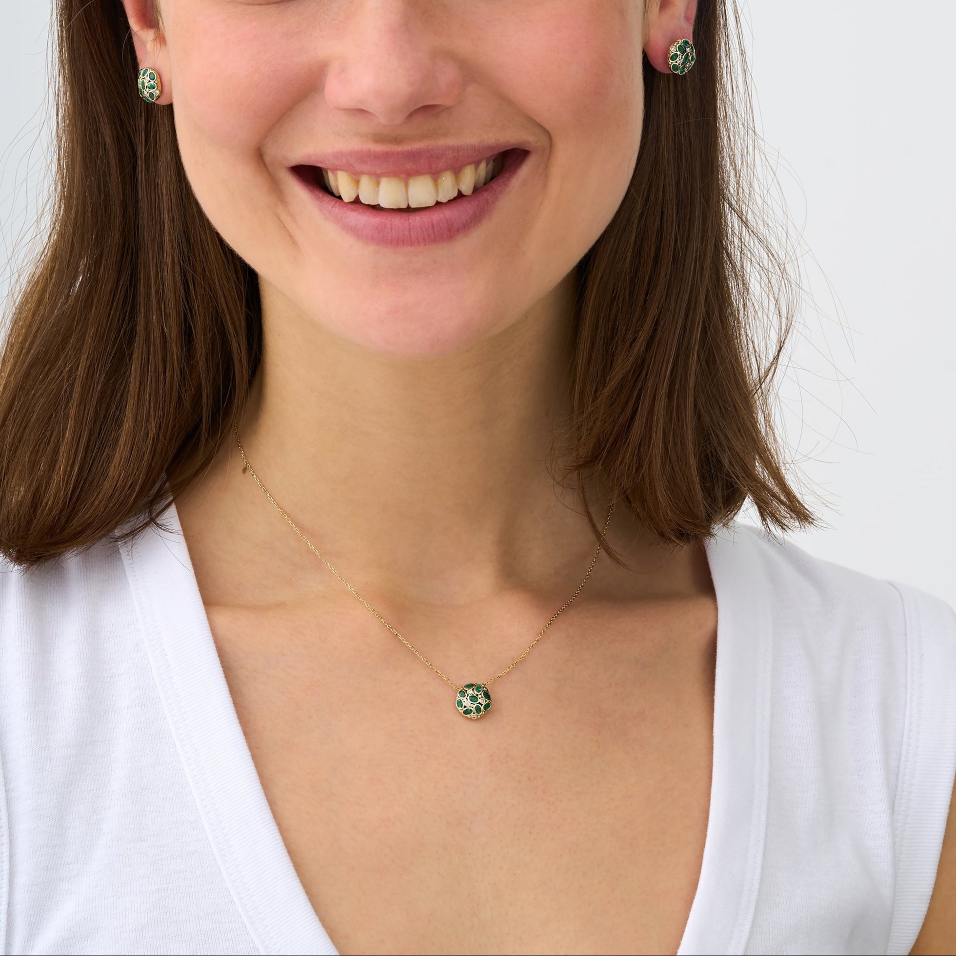 Emerald Radiance Cluster Pendant