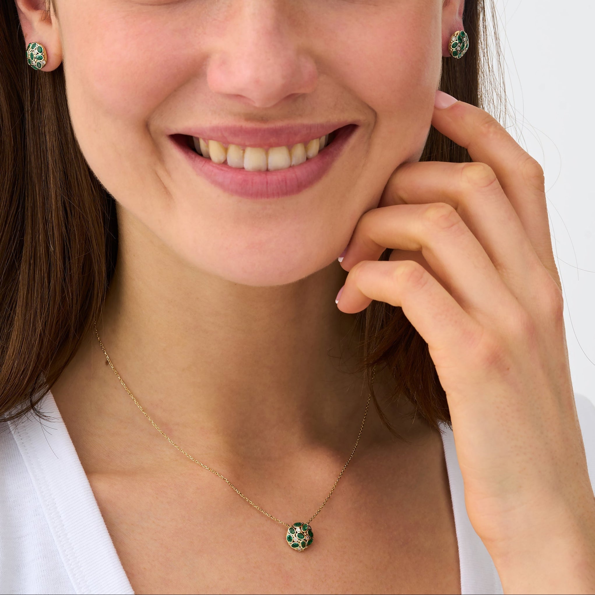 Emerald Radiance Cluster Pendant