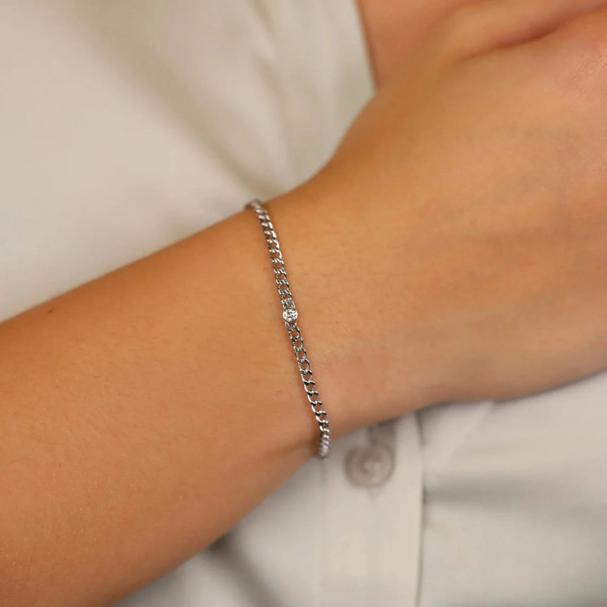 Pave Cuban Chain Bracelet