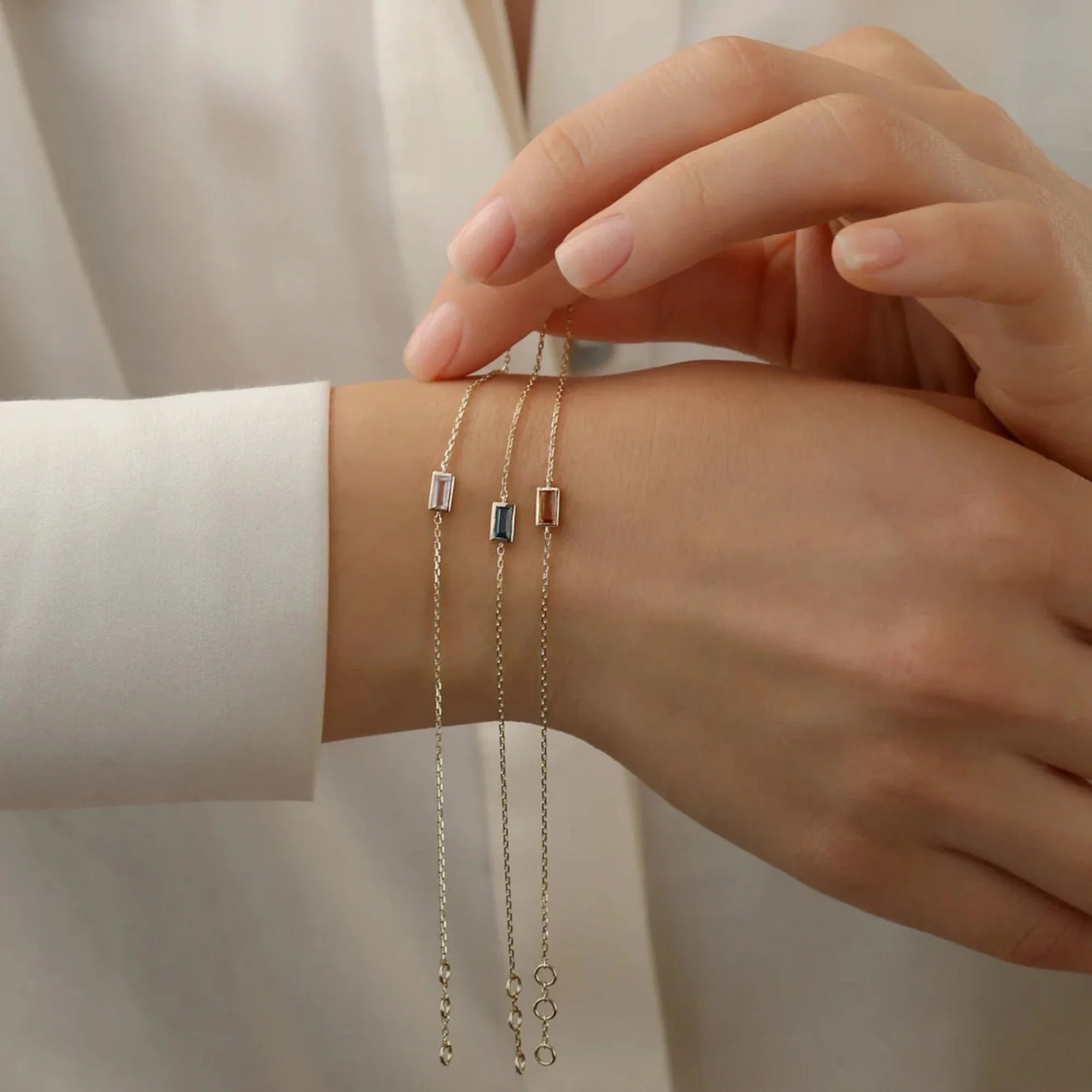 Rose Quartz Charm Bracelet