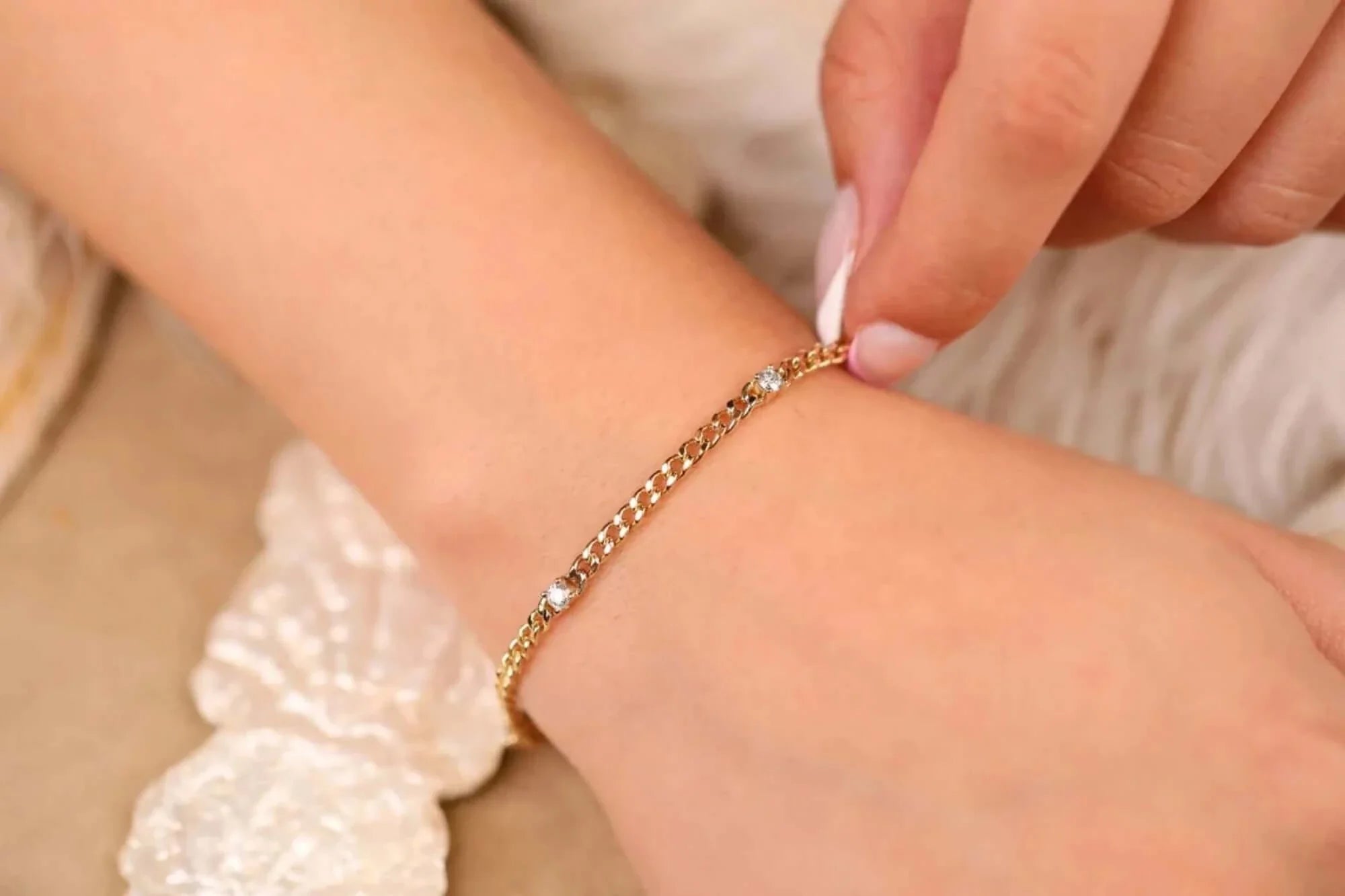 Celestial Cuban Diamond Bracelet
